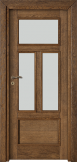 wewnętrzne drzwi drewniane z szybkami